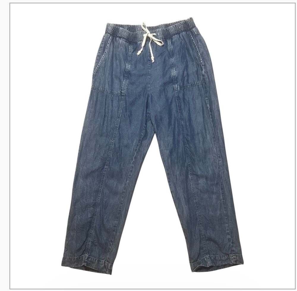 Jane Delancey Women's Lyocell Denim Pull-On Drawstring Pants Size L